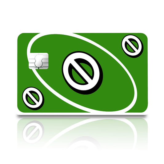 Flex Designs Credit Card Uno Skip Green Full Skins - Meme  Credit Card & Debit Card Skin