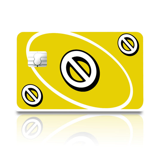 Flex Designs Credit Card Uno Skip Yellow Full Skins - Meme  Credit Card & Debit Card Skin