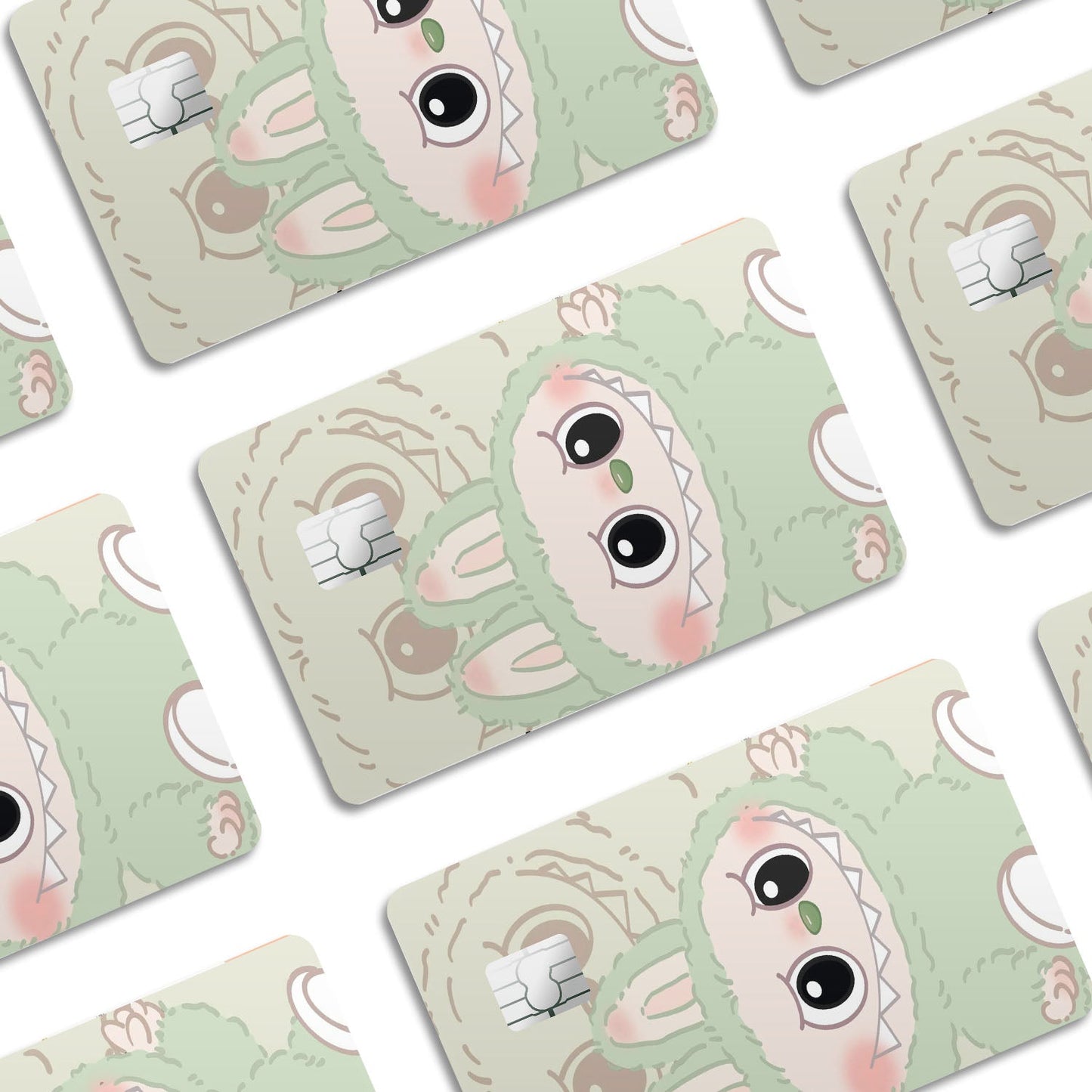 Flex Designs Credit Card Labubu Mint Window Skins - Kpop  Credit Card & Debit Card Skin