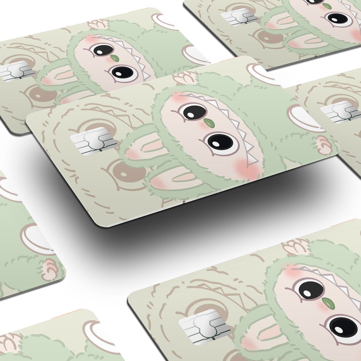Flex Designs Credit Card Labubu Mint Window Skins - Kpop  Credit Card & Debit Card Skin