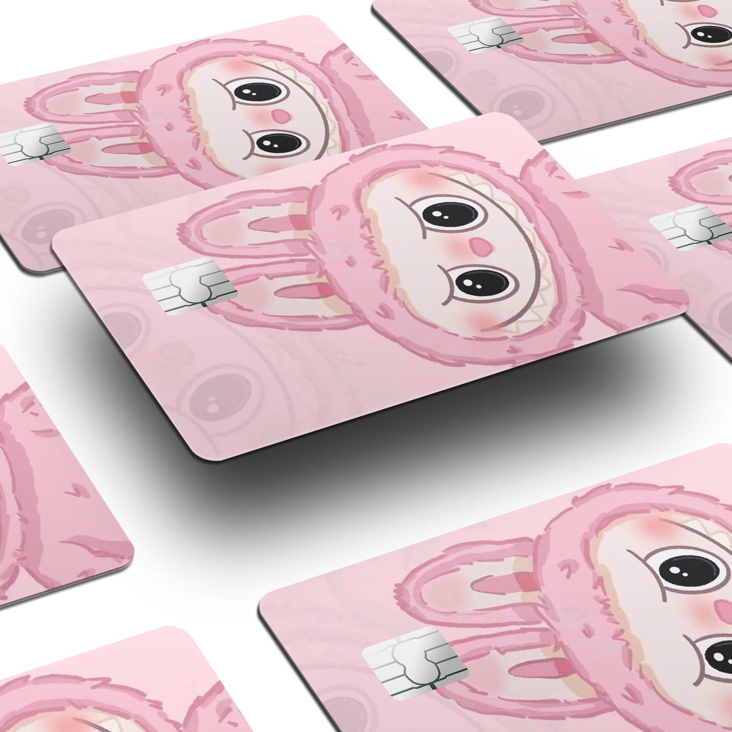 Flex Designs Credit Card Labubu Pink Window Skins - Kpop  Credit Card & Debit Card Skin