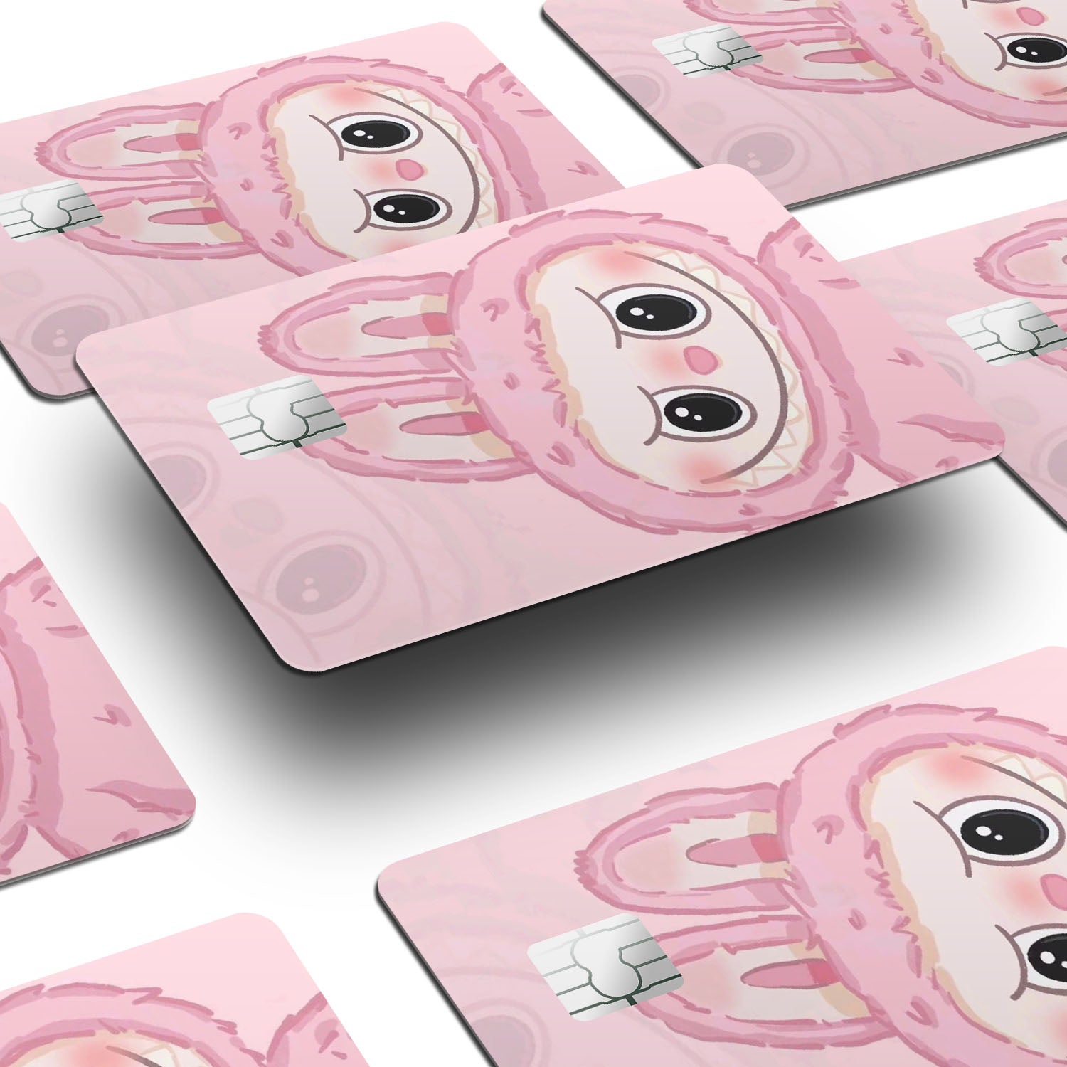 Flex Designs Credit Card Labubu Pink Window Skins - Kpop  Credit Card & Debit Card Skin