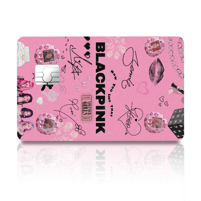 Flex Designs Credit Card BLACKPINK Pink Full Skins - Kpop Artist Credit Card & Debit Card Skin