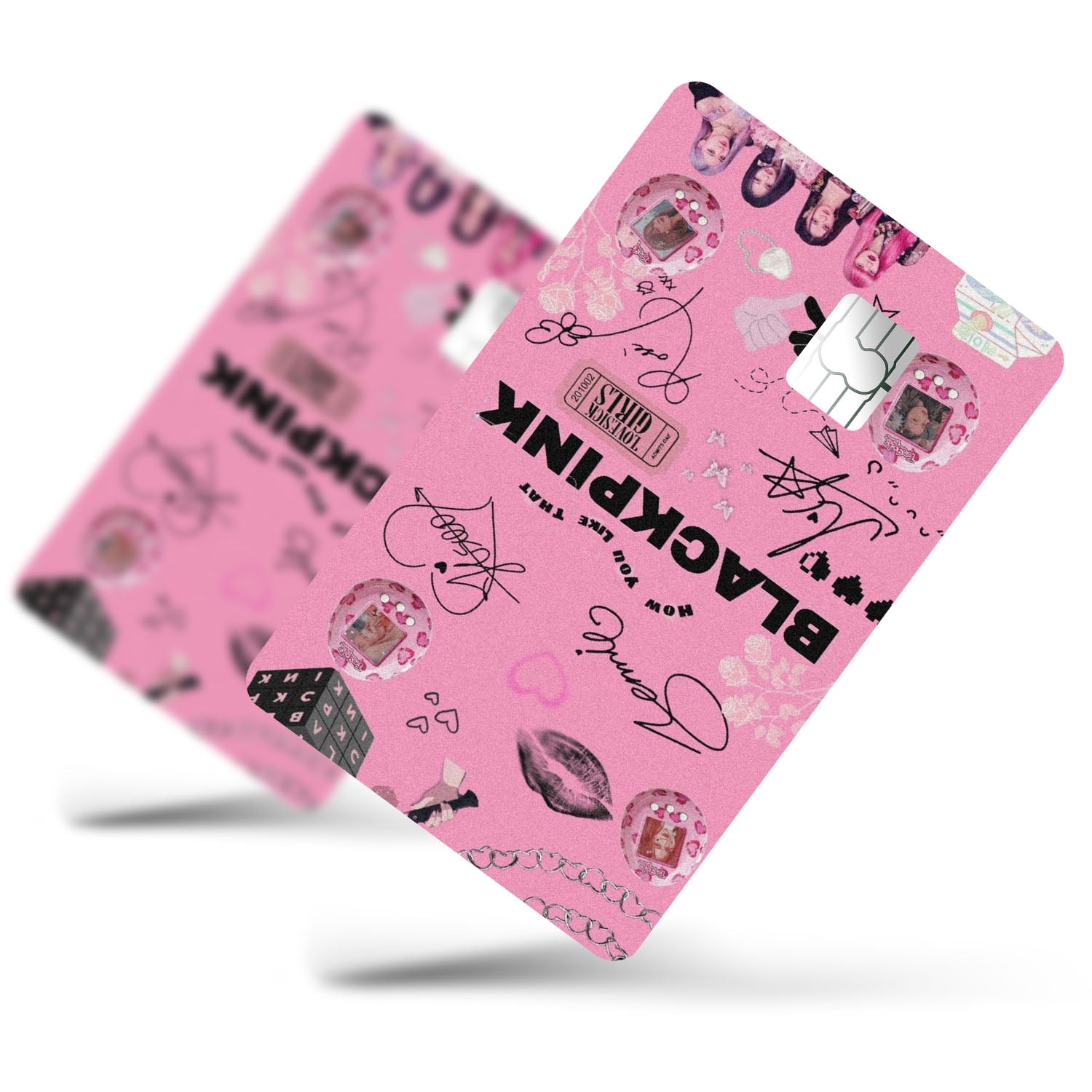 Flex Designs Credit Card BLACKPINK Pink Half Skins - Kpop Artist Credit Card & Debit Card Skin