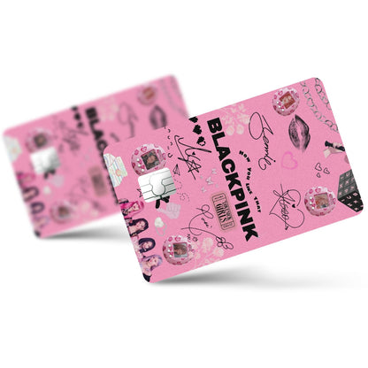 Flex Designs Credit Card BLACKPINK Pink Full Skins - Kpop Artist Credit Card & Debit Card Skin