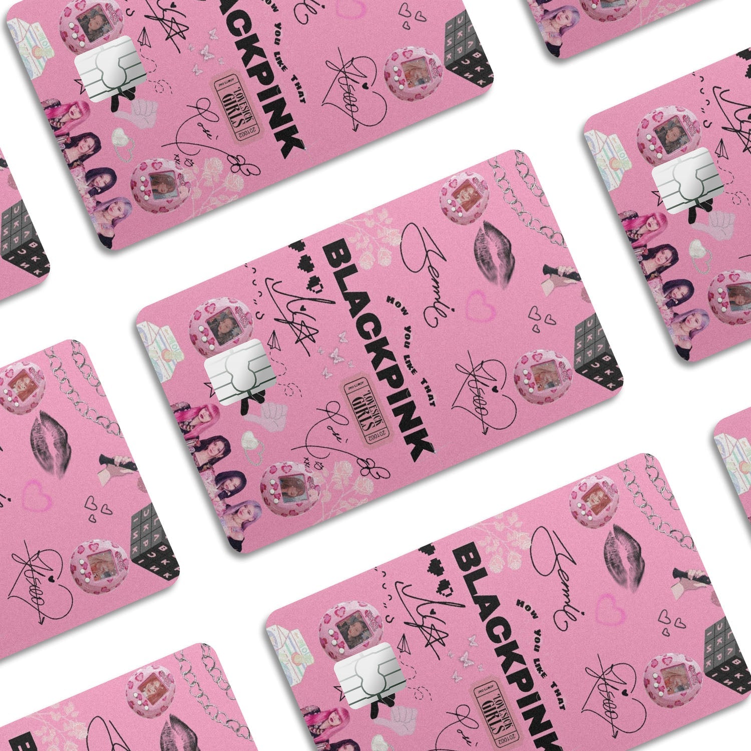 Flex Designs Credit Card BLACKPINK Pink Window Skins - Kpop Artist Credit Card & Debit Card Skin