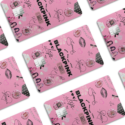 Flex Designs Credit Card BLACKPINK Pink Window Skins - Kpop Artist Credit Card & Debit Card Skin