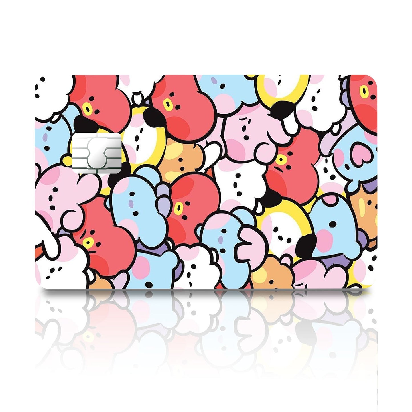 Flex Designs Credit Card BTS BT21 Pattern Full Skins - Kpop Artist Credit Card & Debit Card Skin