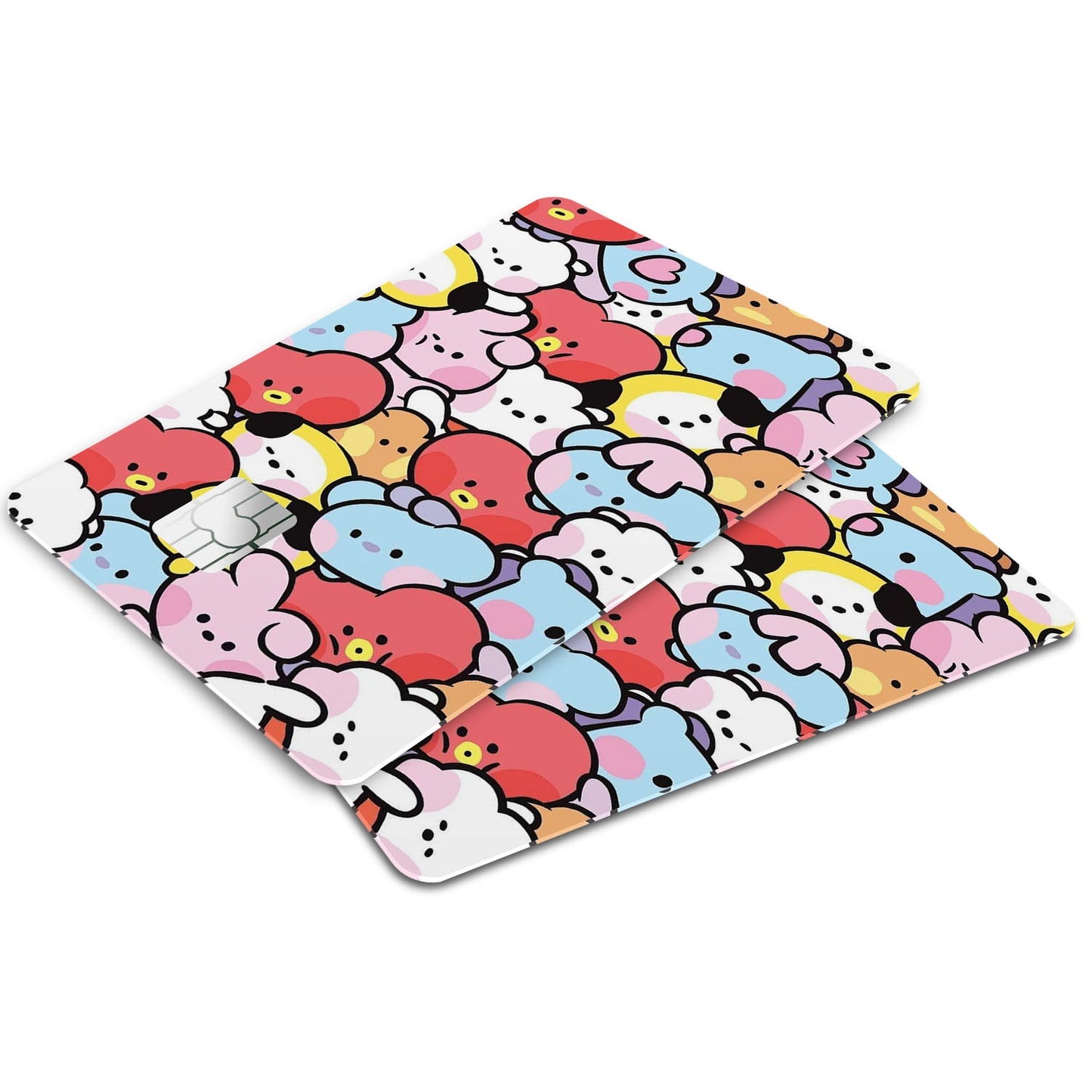Flex Designs Credit Card BTS BT21 Pattern Window Skins - Kpop Artist Credit Card & Debit Card Skin