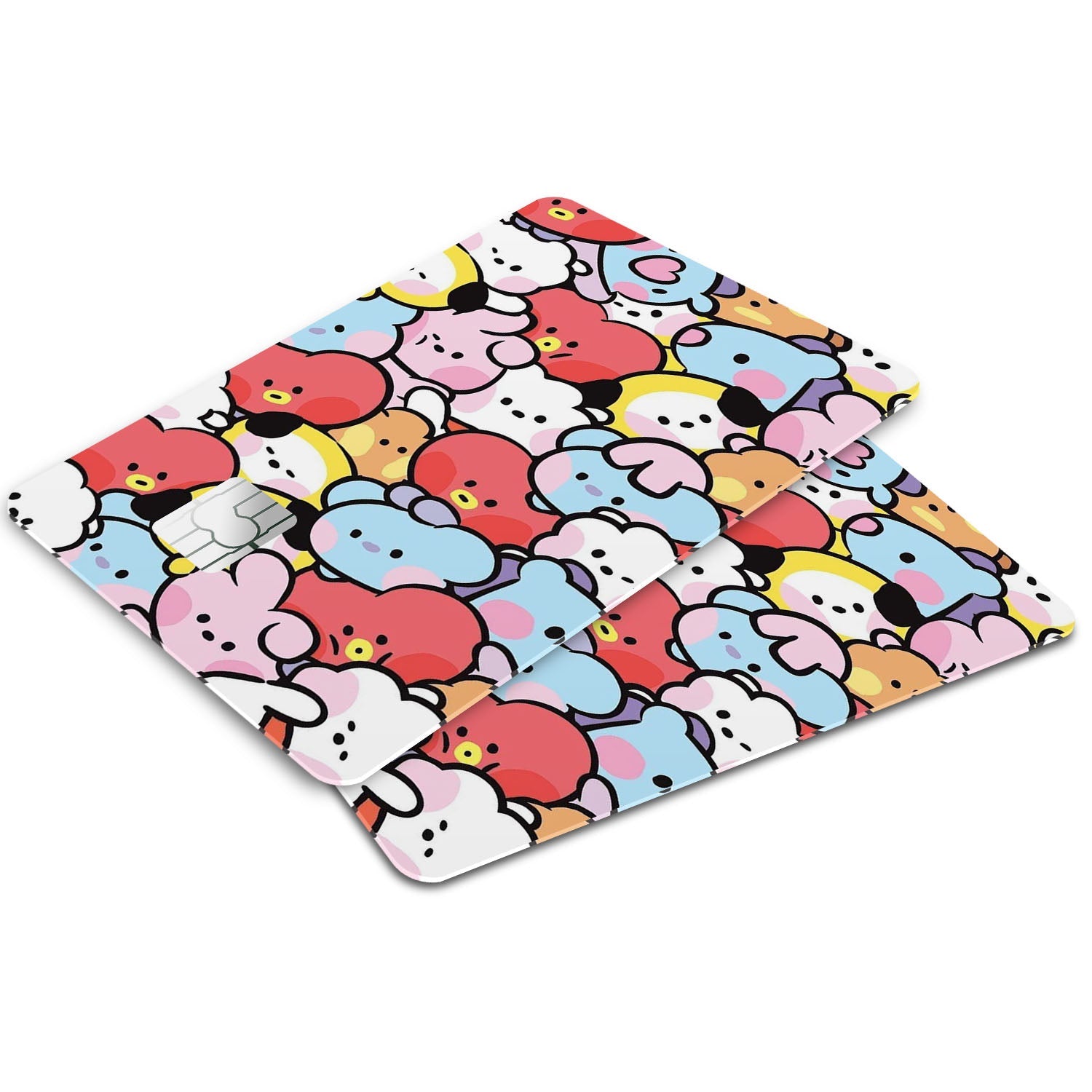 Flex Designs Credit Card BTS BT21 Pattern Window Skins - Kpop Artist Credit Card & Debit Card Skin