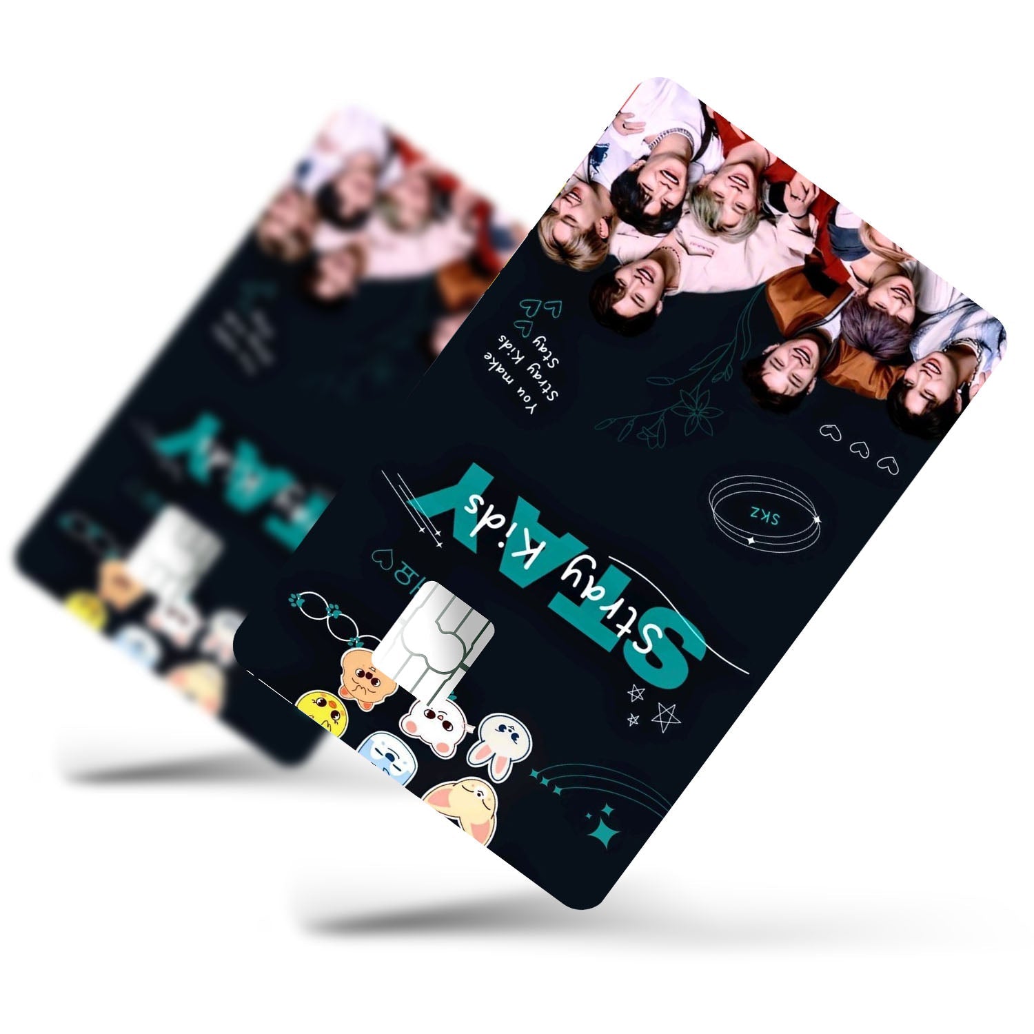 Flex Designs Credit Card Stray Kids Black Full Skins - Kpop Artist Credit Card & Debit Card Skin