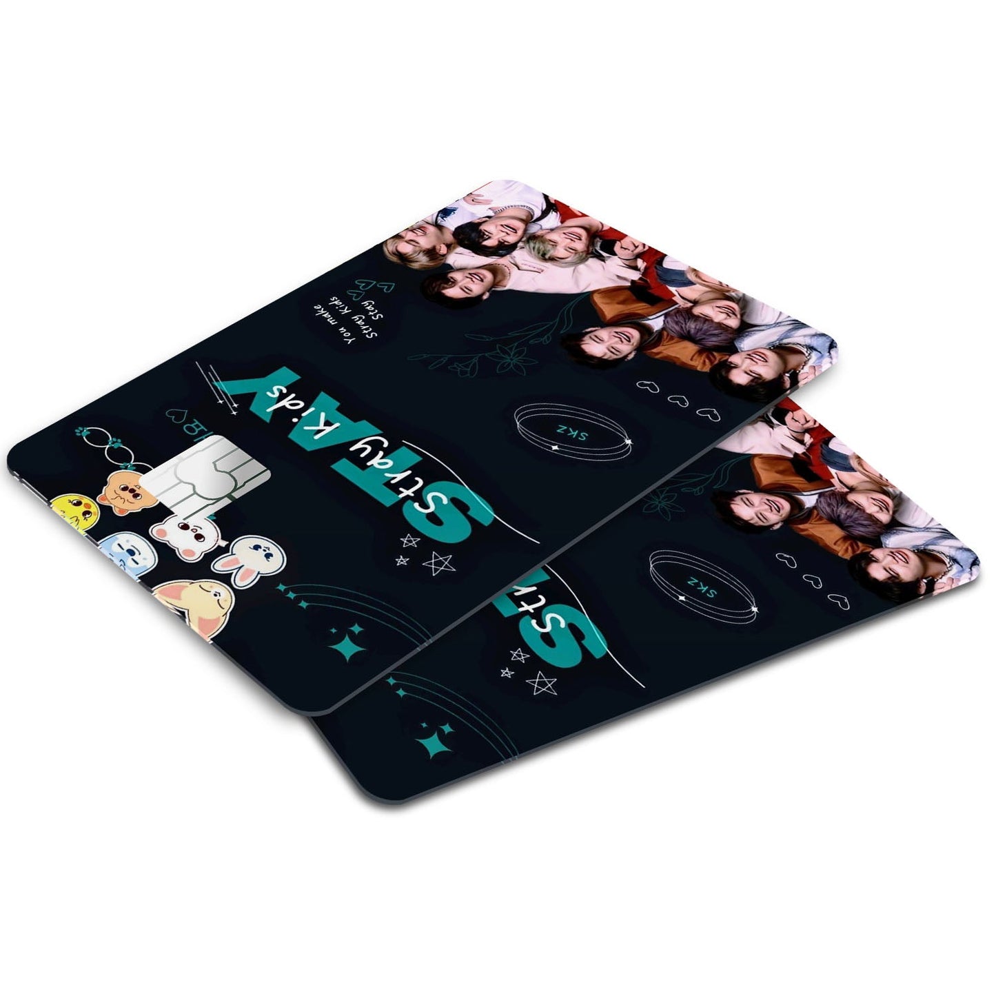 Flex Designs Credit Card Stray Kids Black Window Skins - Kpop Artist Credit Card & Debit Card Skin
