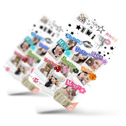 Flex Designs Credit Card TWICE Snippets Half Skins - Kpop Artist Credit Card & Debit Card Skin