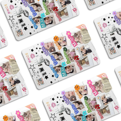 Flex Designs Credit Card TWICE Snippets Window Skins - Kpop Artist Credit Card & Debit Card Skin