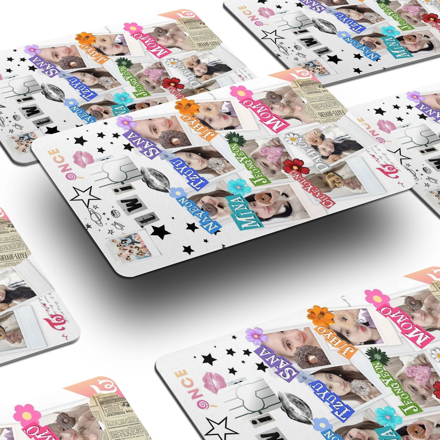 Flex Designs Credit Card TWICE Snippets Window Skins - Kpop Artist Credit Card & Debit Card Skin
