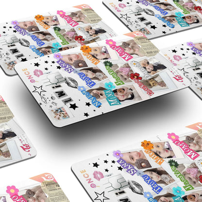 Flex Designs Credit Card TWICE Snippets Window Skins - Kpop Artist Credit Card & Debit Card Skin