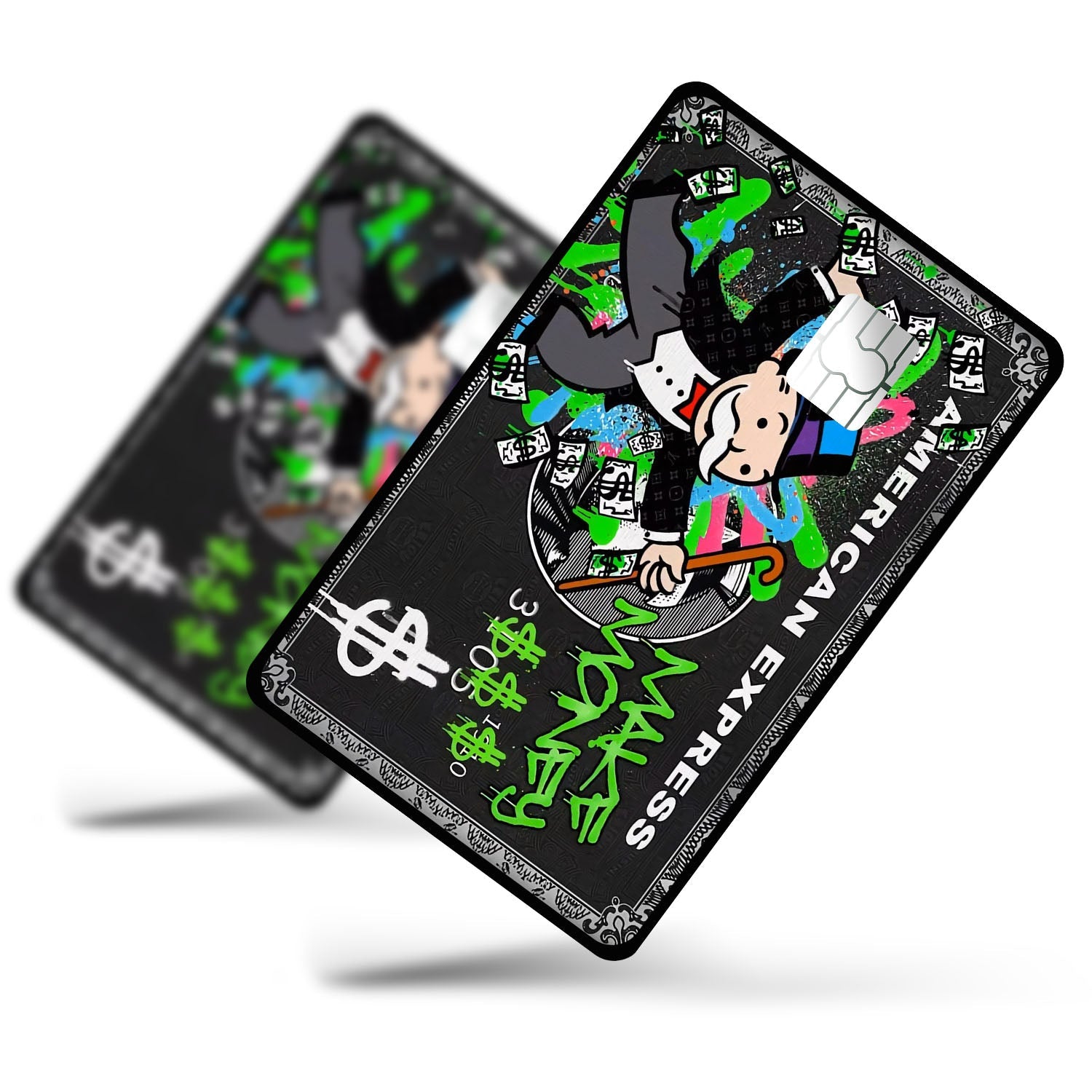Flex Designs Credit Card Monopoly Amex Half Skins - Meme  Credit Card & Debit Card Skin