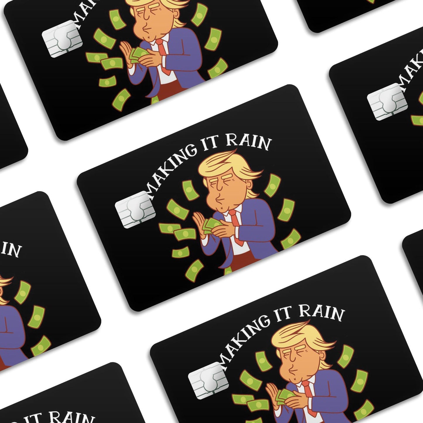 Flex Designs Credit Card Trump Make It Rain Window Skins - Meme  Credit Card & Debit Card Skin