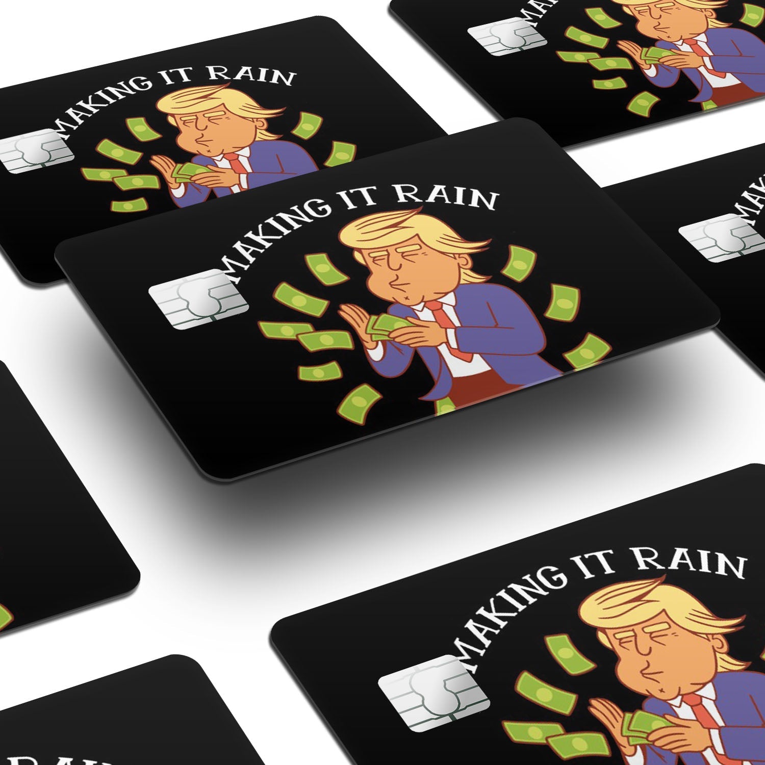 Flex Designs Credit Card Trump Make It Rain Window Skins - Meme  Credit Card & Debit Card Skin