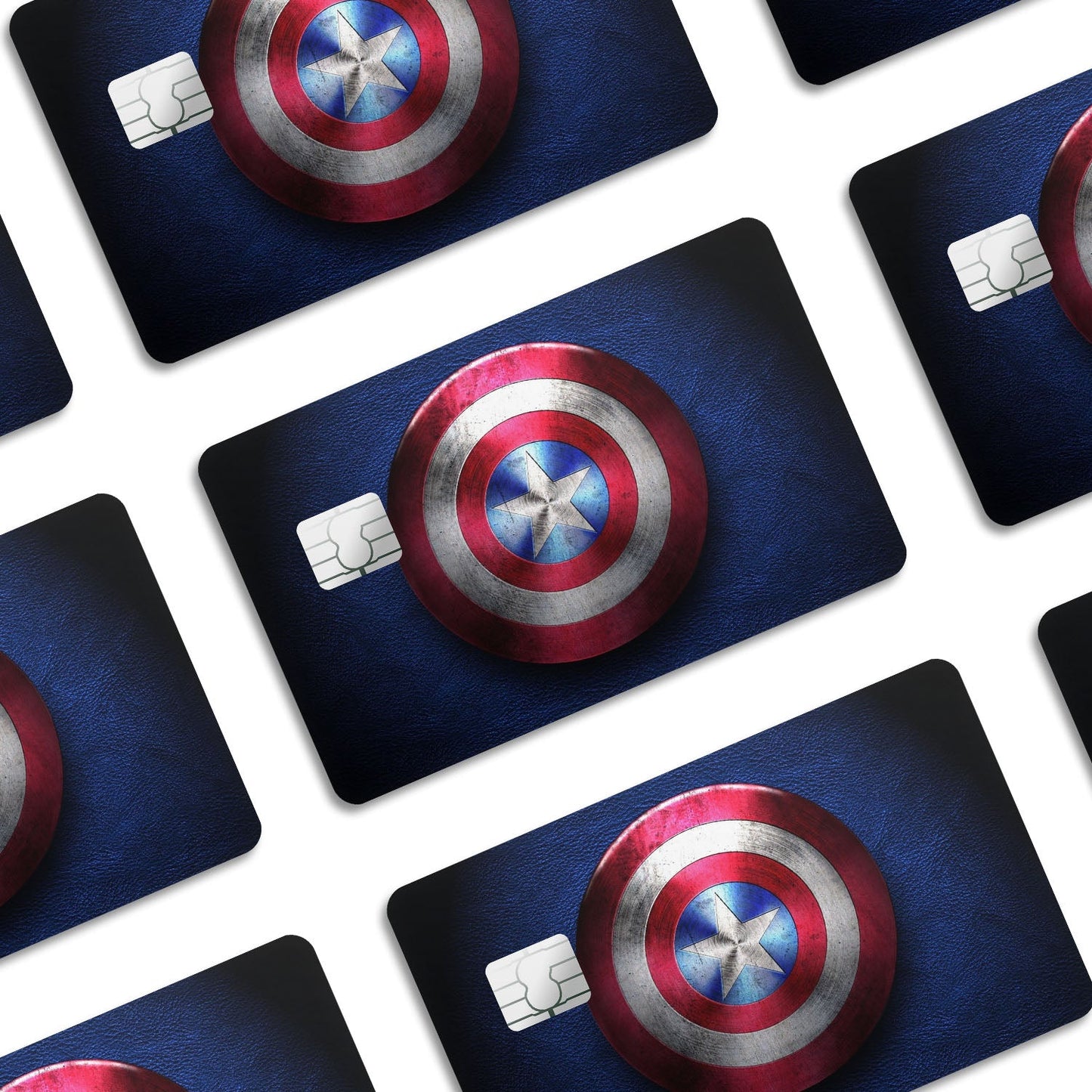 Flex Designs Credit Card Captain America Shield Window Skins - Superhero Marvel Credit Card & Debit Card Skin