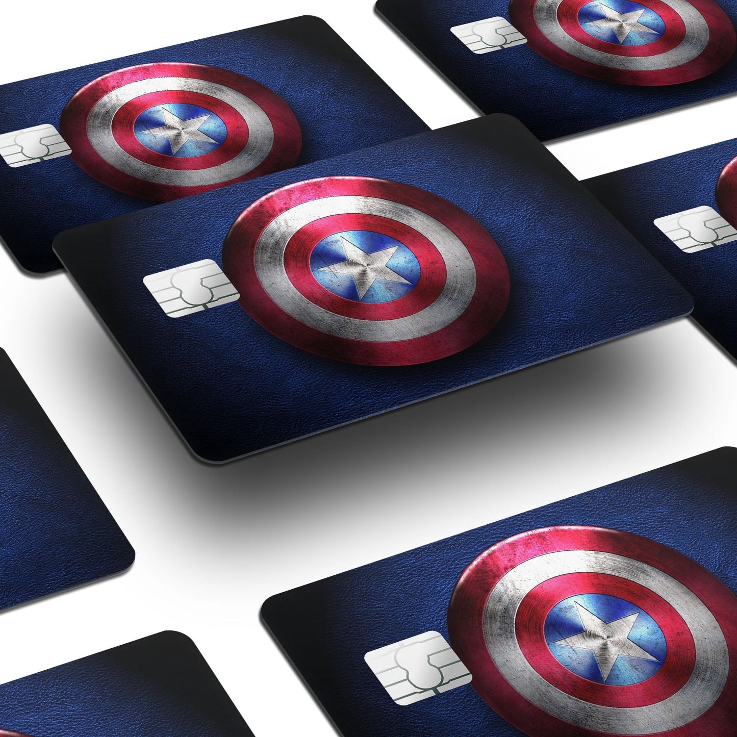 Flex Designs Credit Card Captain America Shield Window Skins - Superhero Marvel Credit Card & Debit Card Skin