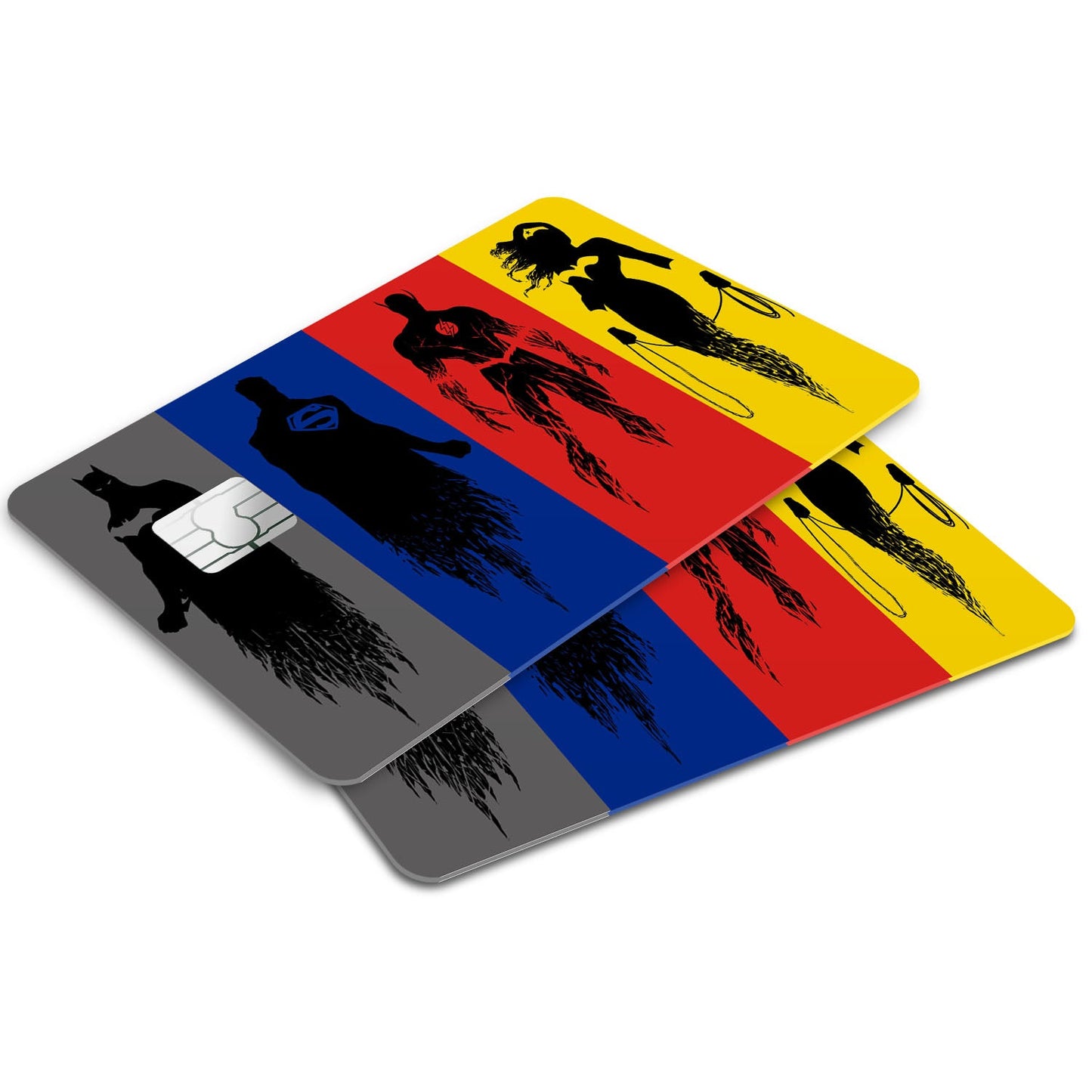 Flex Designs Credit Card Justice League Minimalist Window Skins - Superhero DC Comics Credit Card & Debit Card Skin
