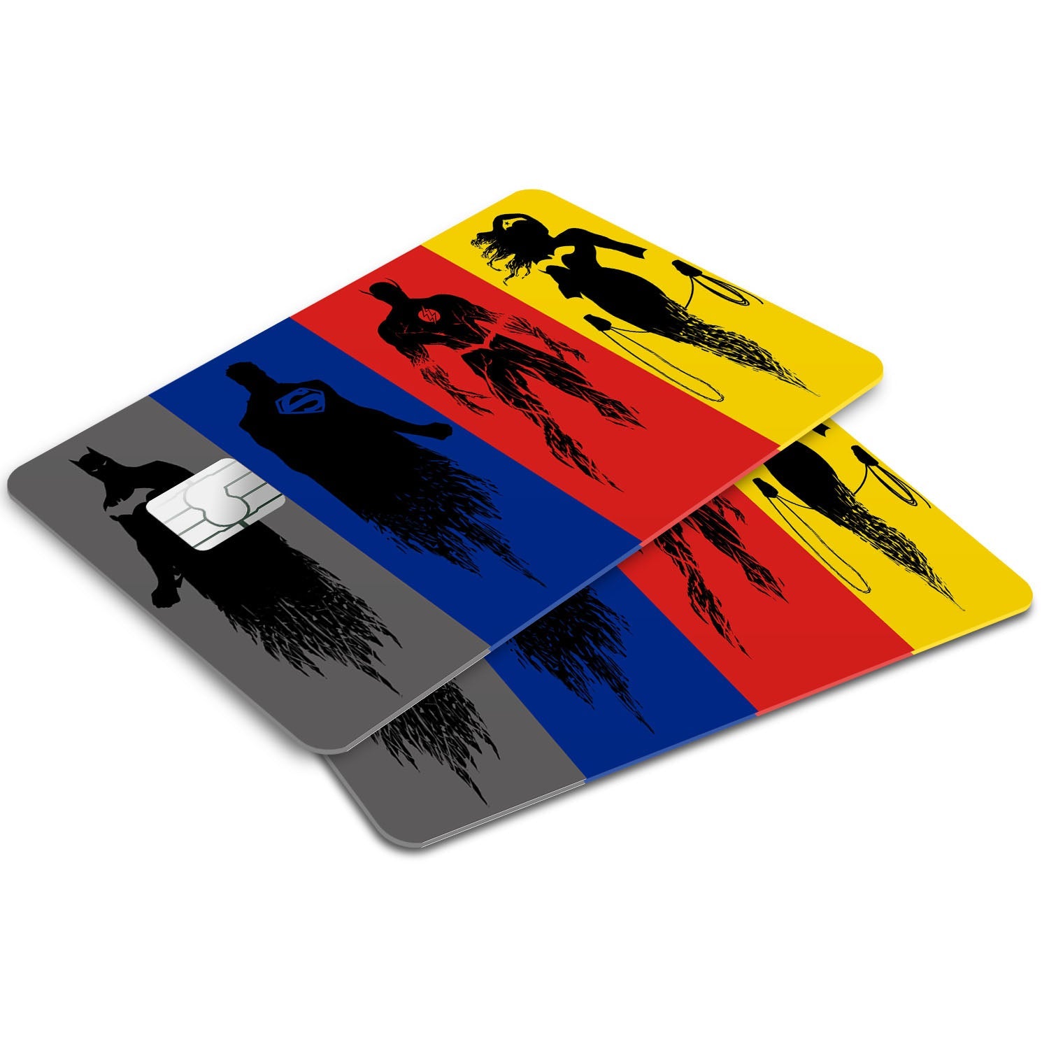 Flex Designs Credit Card Justice League Minimalist Window Skins - Superhero DC Comics Credit Card & Debit Card Skin