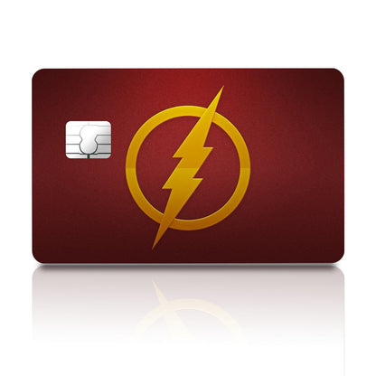 Flex Designs Credit Card The Flash Comics Logo Full Skins - Superhero DC Comics Credit Card & Debit Card Skin