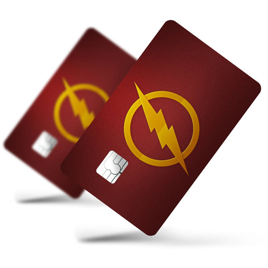 Flex Designs Credit Card The Flash Comics Logo Full Skins - Superhero DC Comics Credit Card & Debit Card Skin
