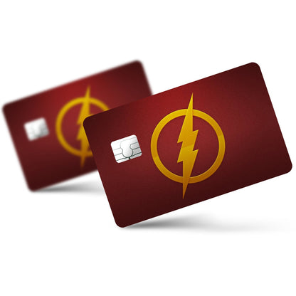 Flex Designs Credit Card The Flash Comics Logo Full Skins - Superhero DC Comics Credit Card & Debit Card Skin