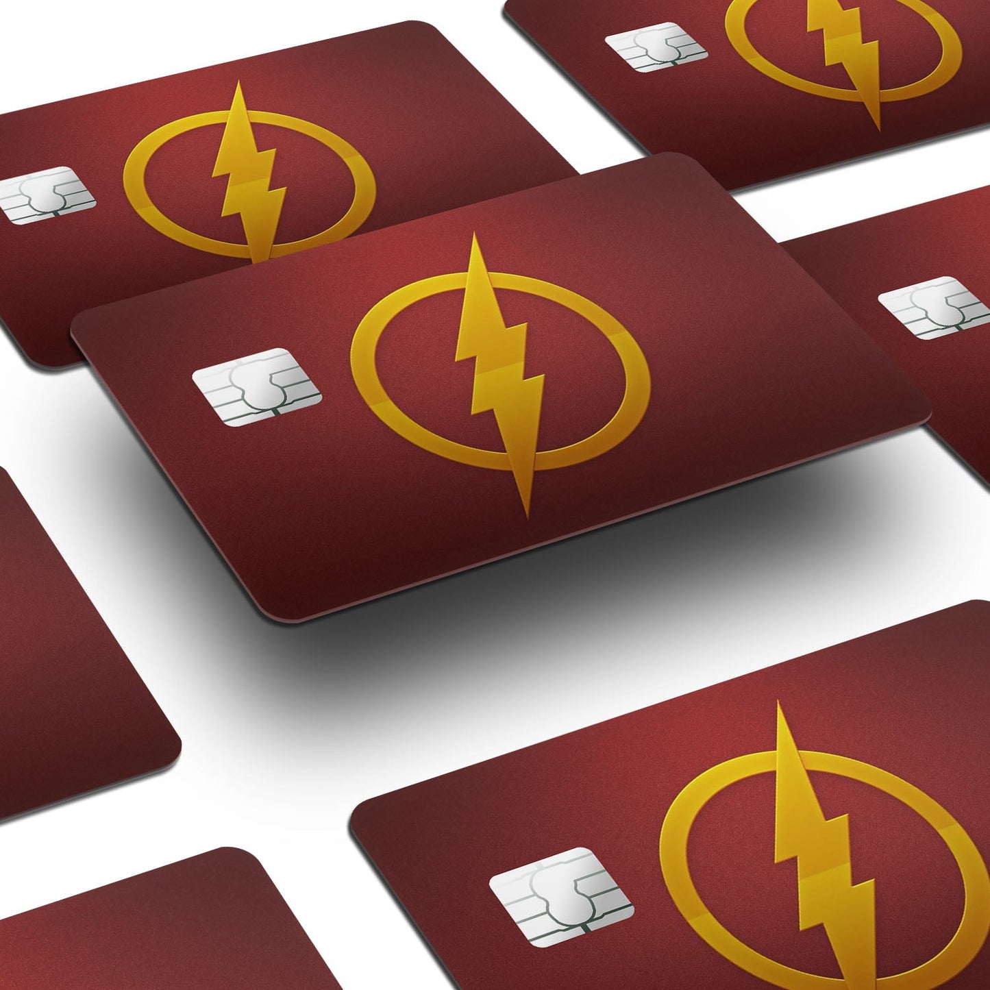 Flex Designs Credit Card The Flash Comics Logo Window Skins - Superhero DC Comics Credit Card & Debit Card Skin