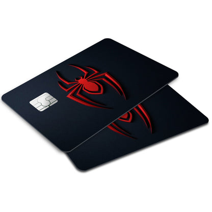 Flex Designs Credit Card Spiderman Miles Morales Logo Window Skins - Superhero Mavel Credit Card & Debit Card Skin