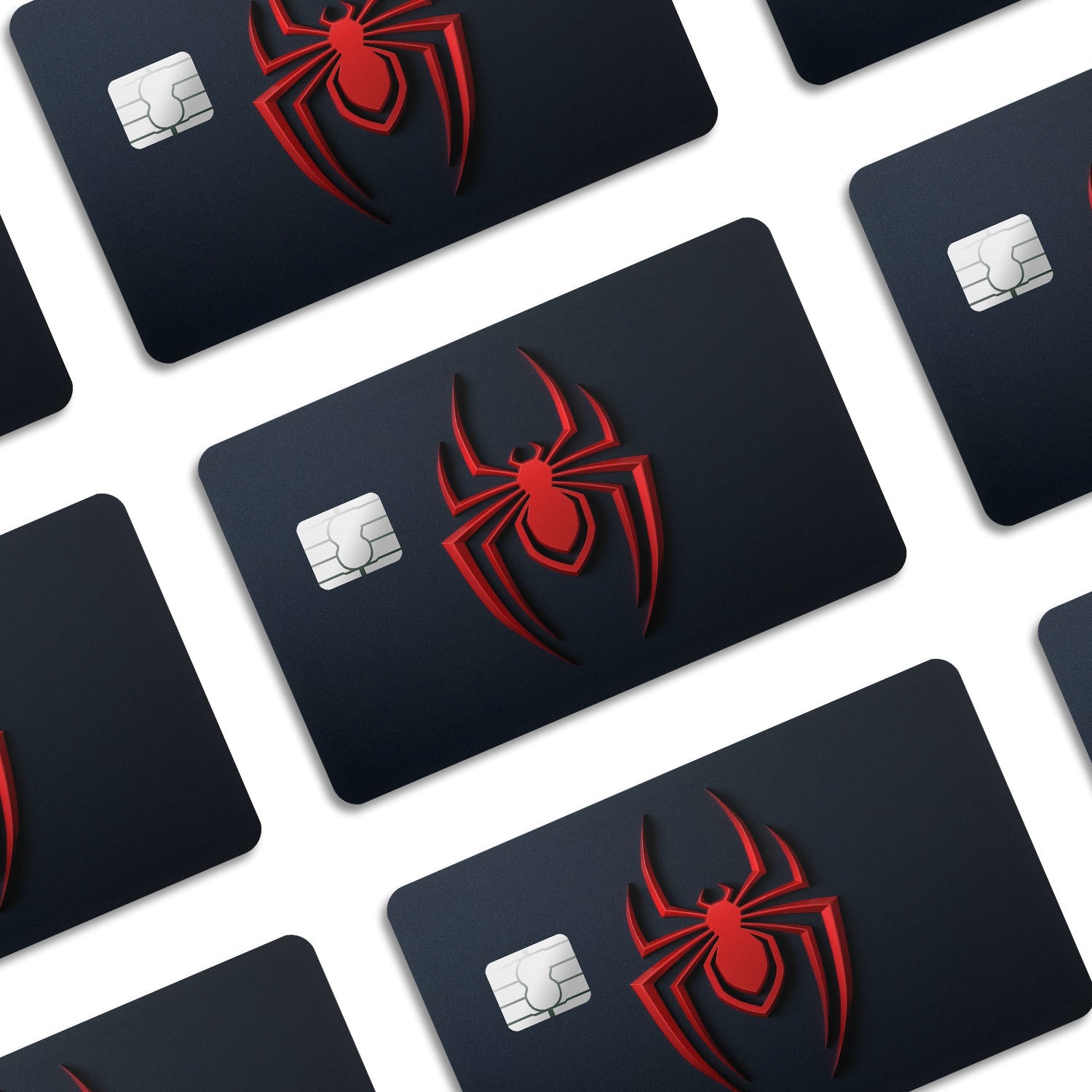 Flex Designs Credit Card Spiderman Miles Morales Logo Window Skins - Superhero Mavel Credit Card & Debit Card Skin