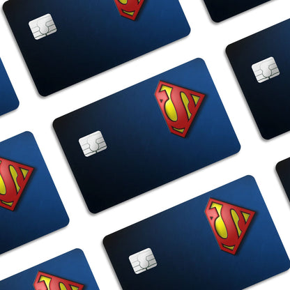 Flex Designs Credit Card Superman Minimalist Logo Window Skins - Superhero DC Comics Credit Card & Debit Card Skin
