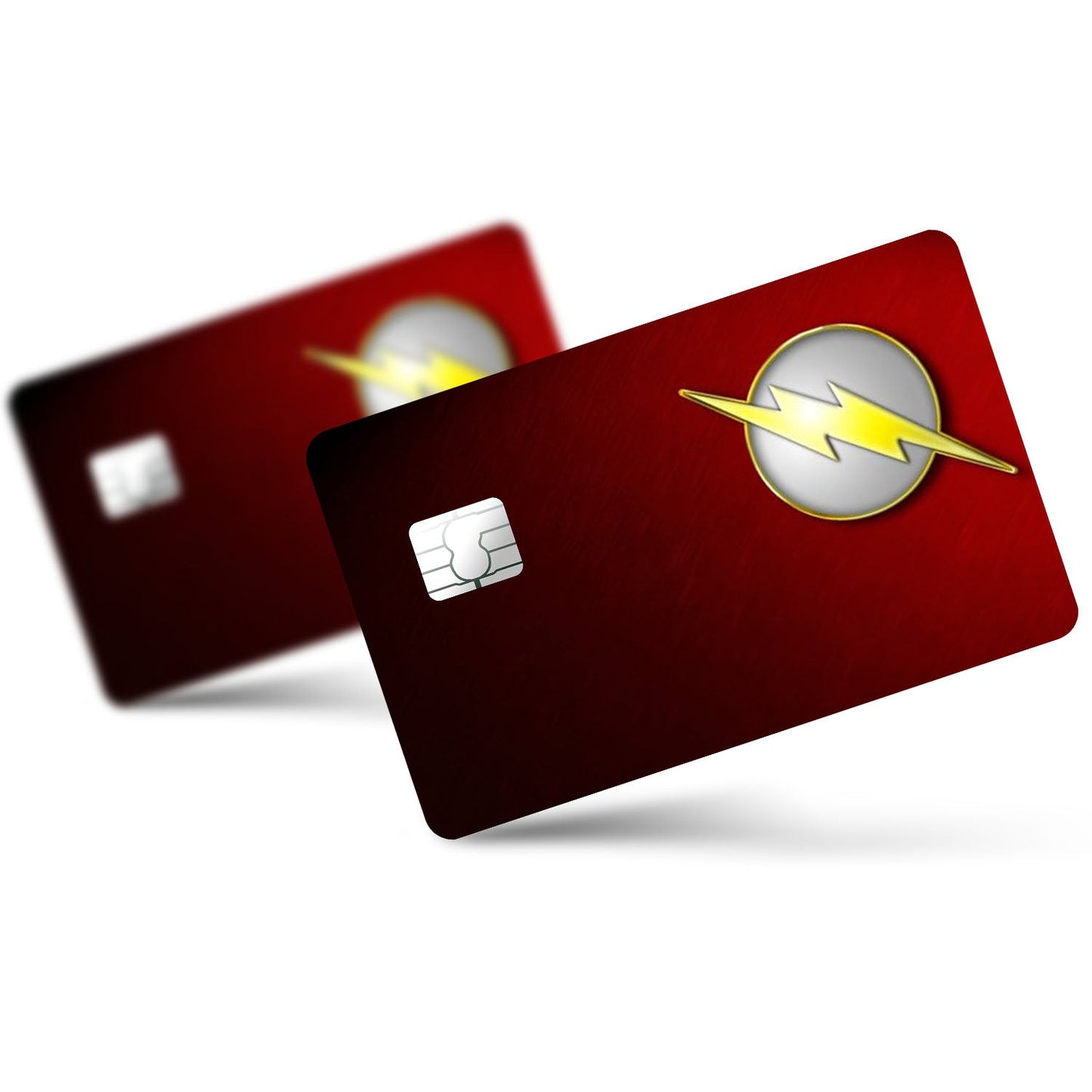 Flex Designs Credit Card The Flash Minimalist Logo Full Skins - Superhero DC Comics Credit Card & Debit Card Skin