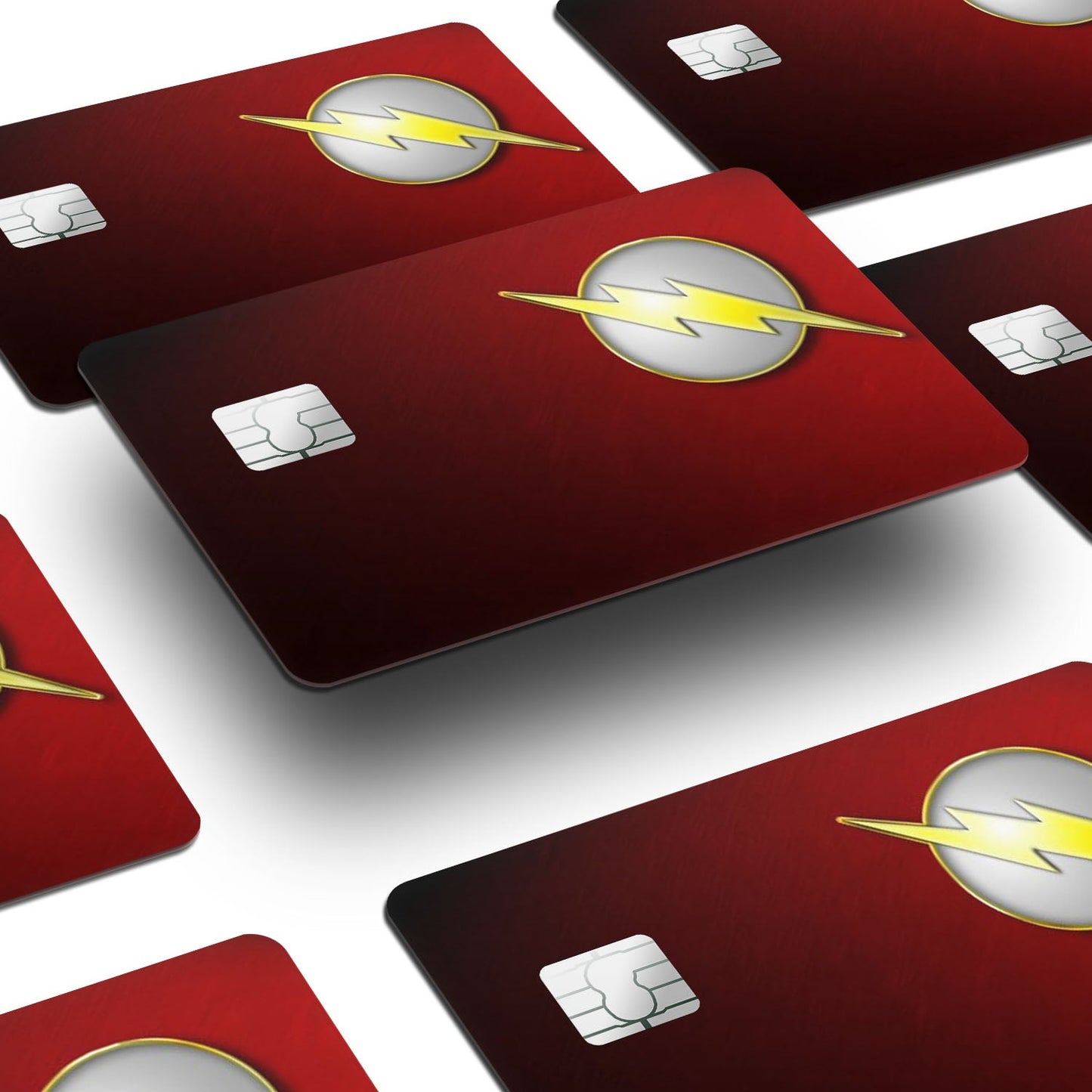 Flex Designs Credit Card The Flash Minimalist Logo Window Skins - Superhero DC Comics Credit Card & Debit Card Skin