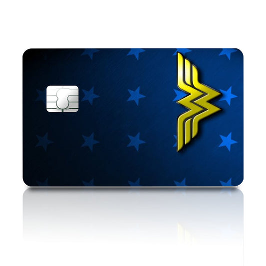 Flex Designs Credit Card Wonder Woman Minimalist Logo Full Skins - Superhero DC Comics Credit Card & Debit Card Skin