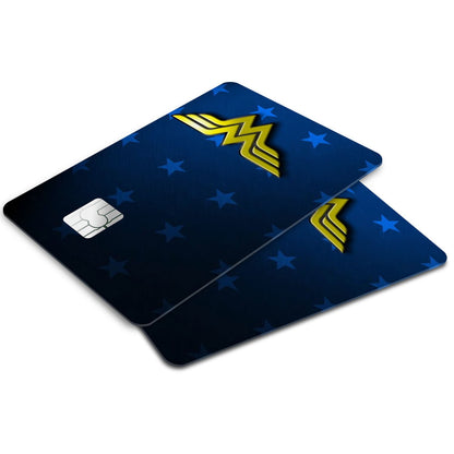 Flex Designs Credit Card Wonder Woman Minimalist Logo Window Skins - Superhero DC Comics Credit Card & Debit Card Skin