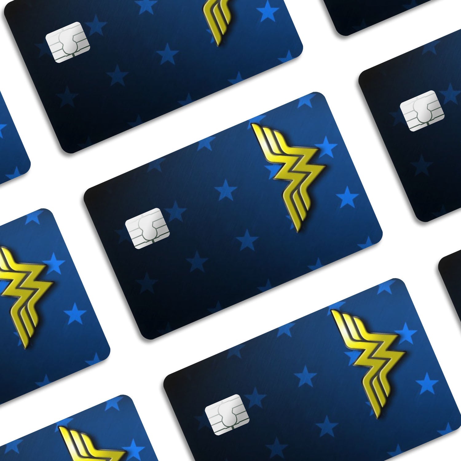 Flex Designs Credit Card Wonder Woman Minimalist Logo Window Skins - Superhero DC Comics Credit Card & Debit Card Skin