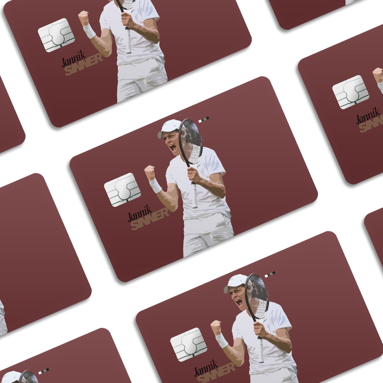 Flex Designs Credit Card Jannik Sinner FlexM Window Skins - Sports  Credit Card & Debit Card Skin