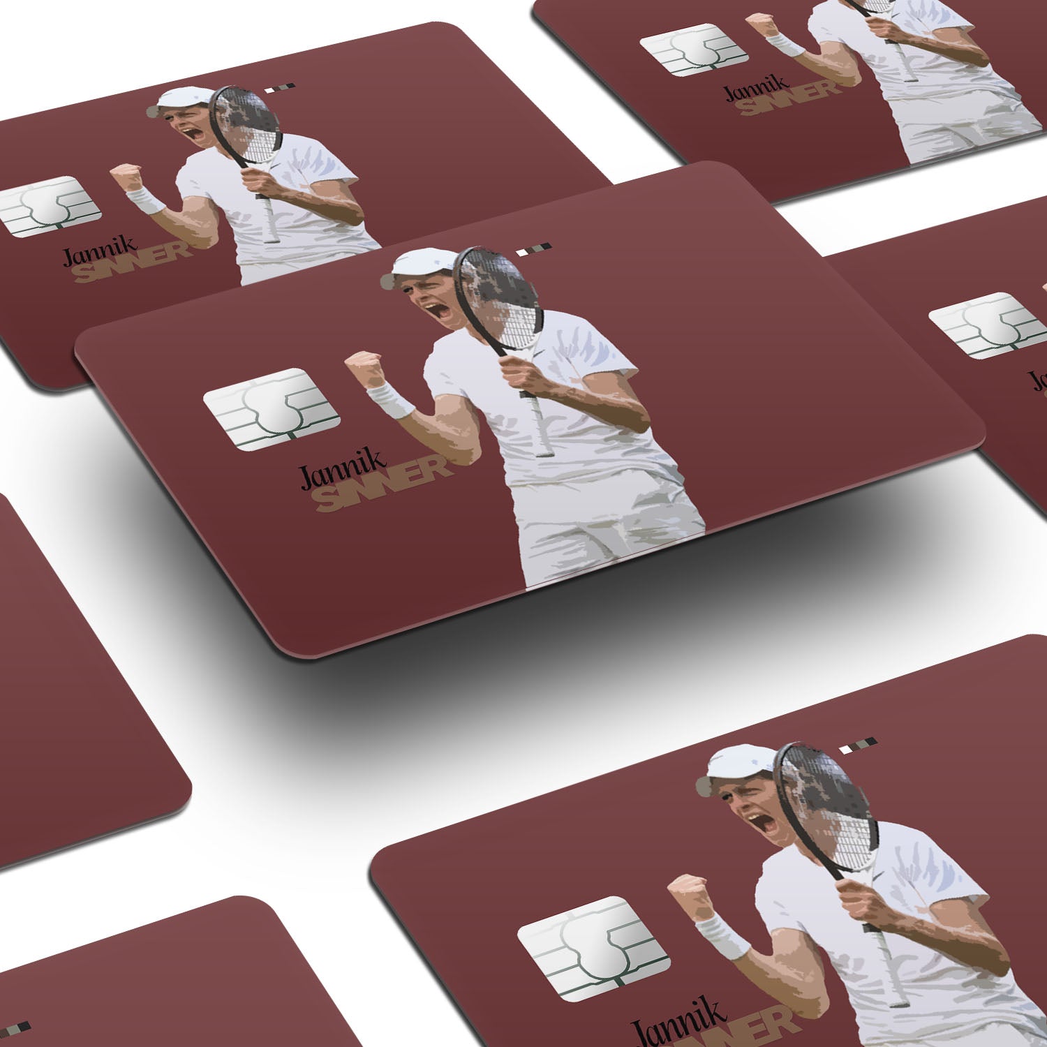 Flex Designs Credit Card Jannik Sinner FlexM Window Skins - Sports  Credit Card & Debit Card Skin