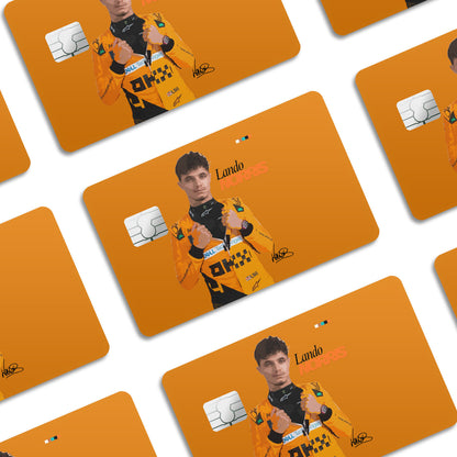 Flex Designs Credit Card Lando Norris McLaren F1 FlexM Window Skins - Sports  Credit Card & Debit Card Skin