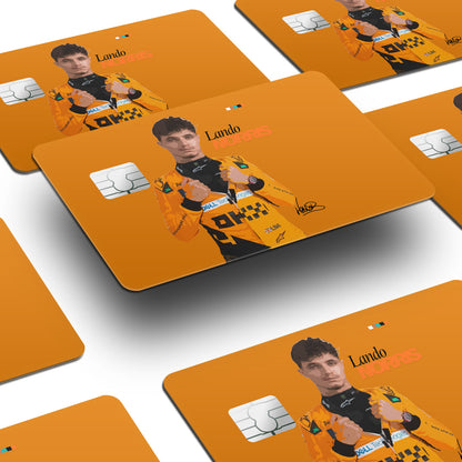 Flex Designs Credit Card Lando Norris McLaren F1 FlexM Window Skins - Sports  Credit Card & Debit Card Skin