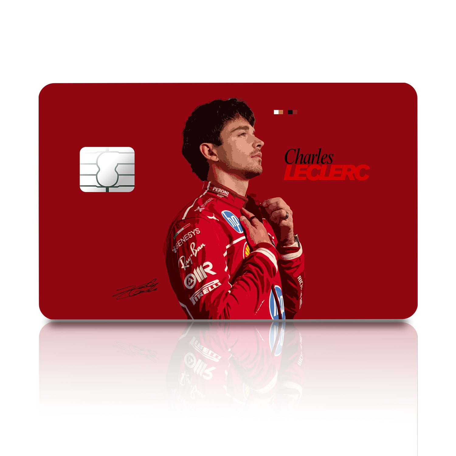 Flex Designs Credit Card Charles Leclerc Ferrari F1 FlexM Full Skins - Sports  Credit Card & Debit Card Skin