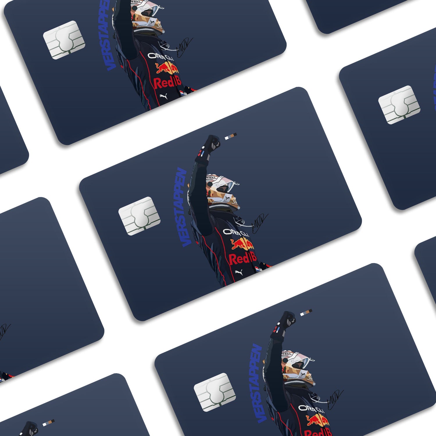 Flex Designs Credit Card Max Verstappen Red Bull F1 FlexM Window Skins - Sports  Credit Card & Debit Card Skin