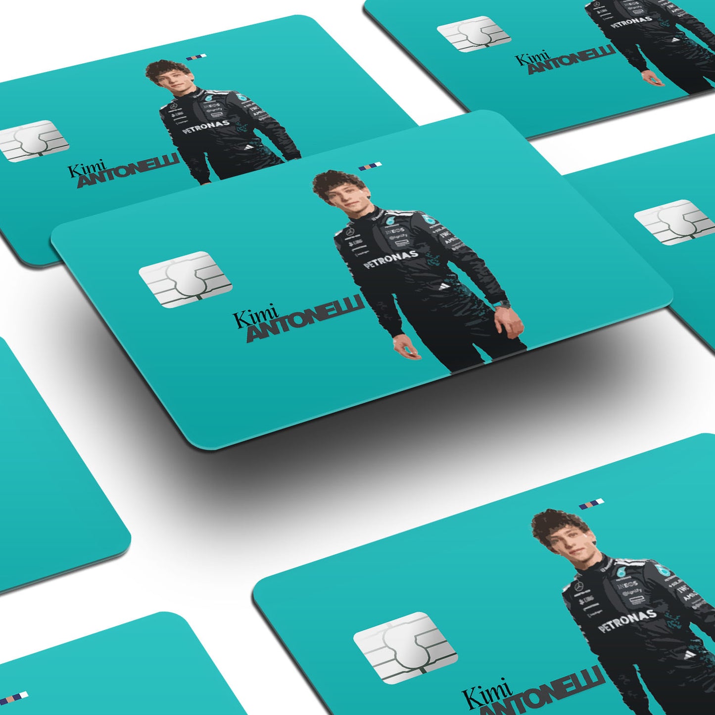 Flex Designs Credit Card Kimi Antonelli FlexM Window Skins - Sports  Credit Card & Debit Card Skin