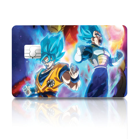 Flex Designs Credit Card Dragon Ball Goku & Vegeta Super Saiyan Blue Full Skins - Anime Dragon Ball Credit Card & Debit Card Skin