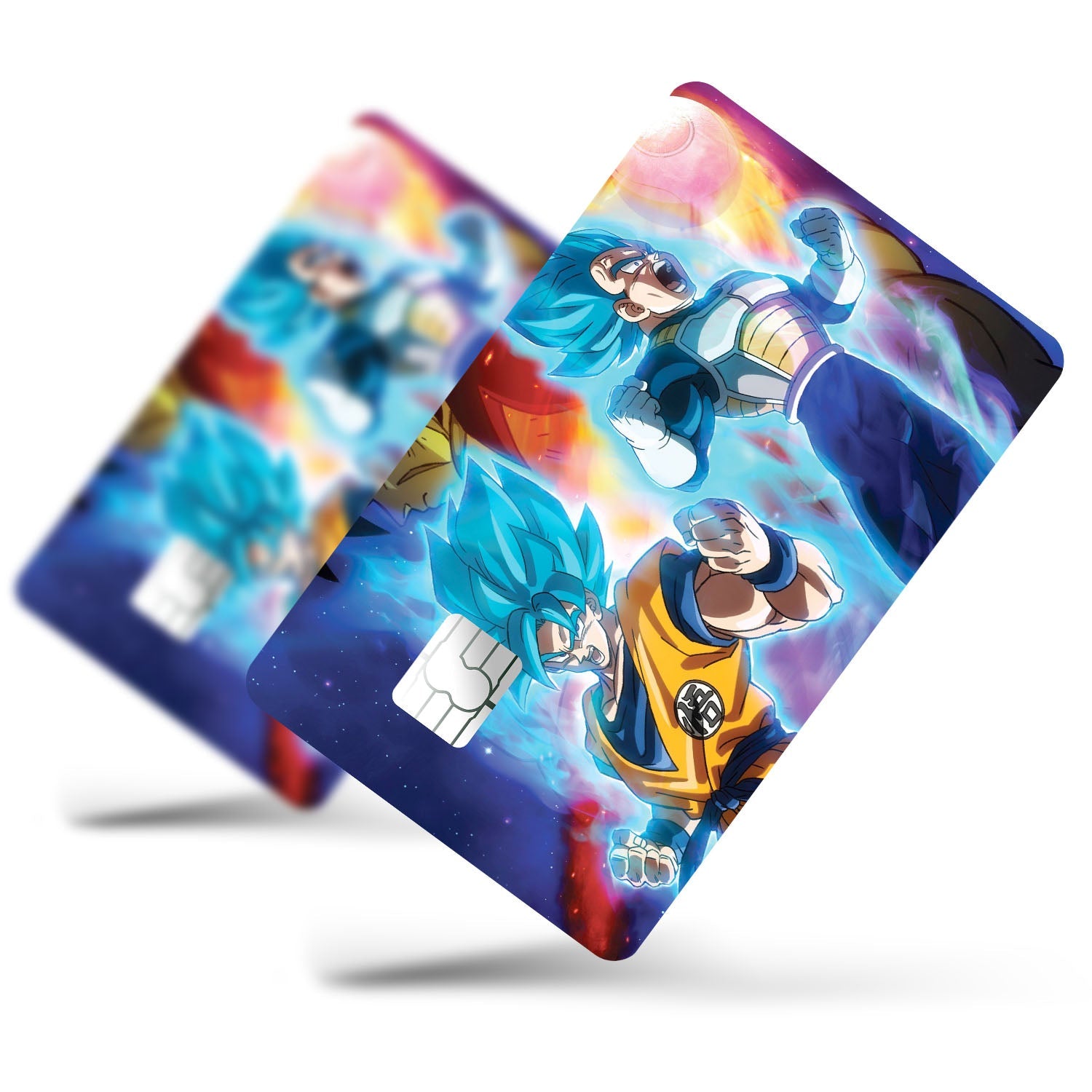 Flex Designs Credit Card Dragon Ball Goku & Vegeta Super Saiyan Blue Full Skins - Anime Dragon Ball Credit Card & Debit Card Skin