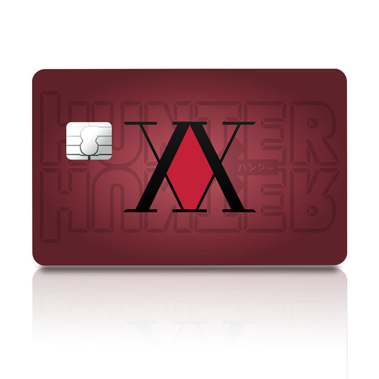 Flex Designs Credit Card Hunter x Hunter Logo Red Full Skins - Anime Hunter x Hunter Credit Card & Debit Card Skin