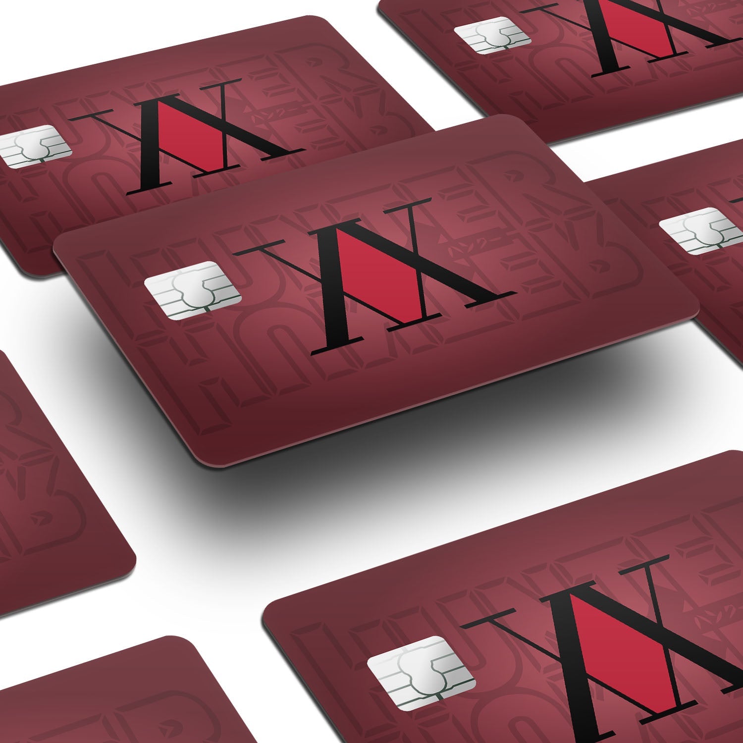 Flex Designs Credit Card Hunter x Hunter Logo Red Window Skins - Anime Hunter x Hunter Credit Card & Debit Card Skin